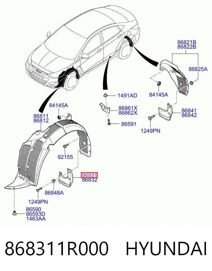 868311R000 Hyundai/Kia
