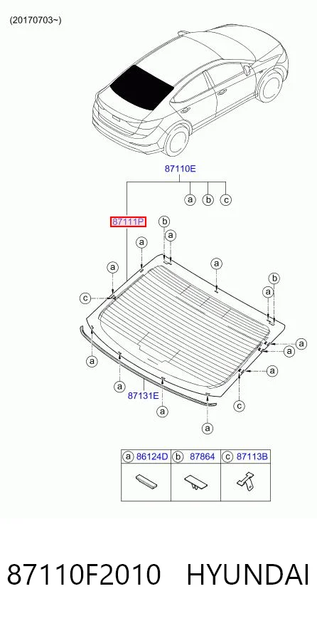 87110F2010 Hyundai/Kia