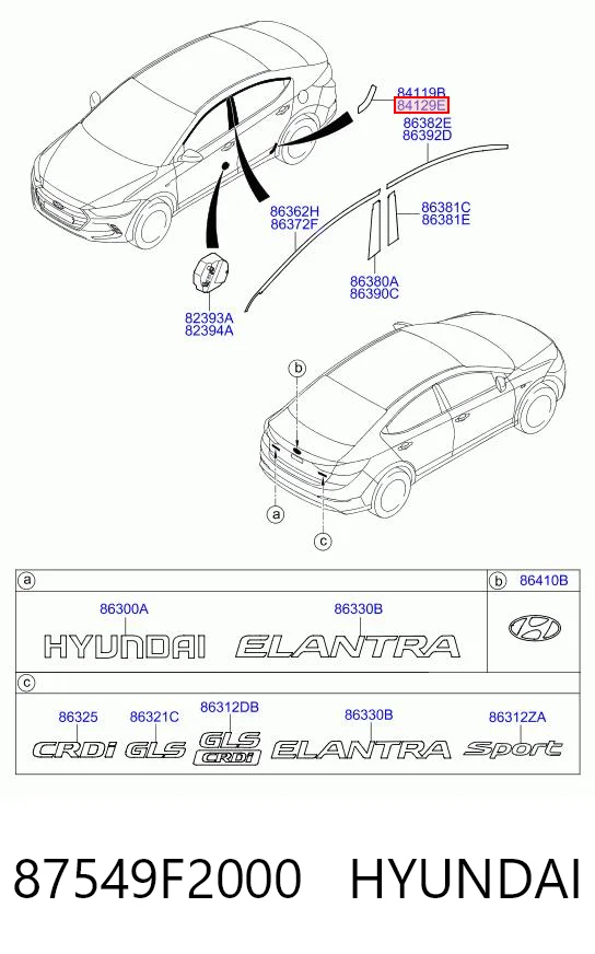 87549F2000 Hyundai/Kia
