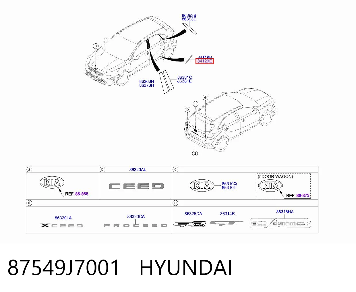 87549J7001 Hyundai/Kia