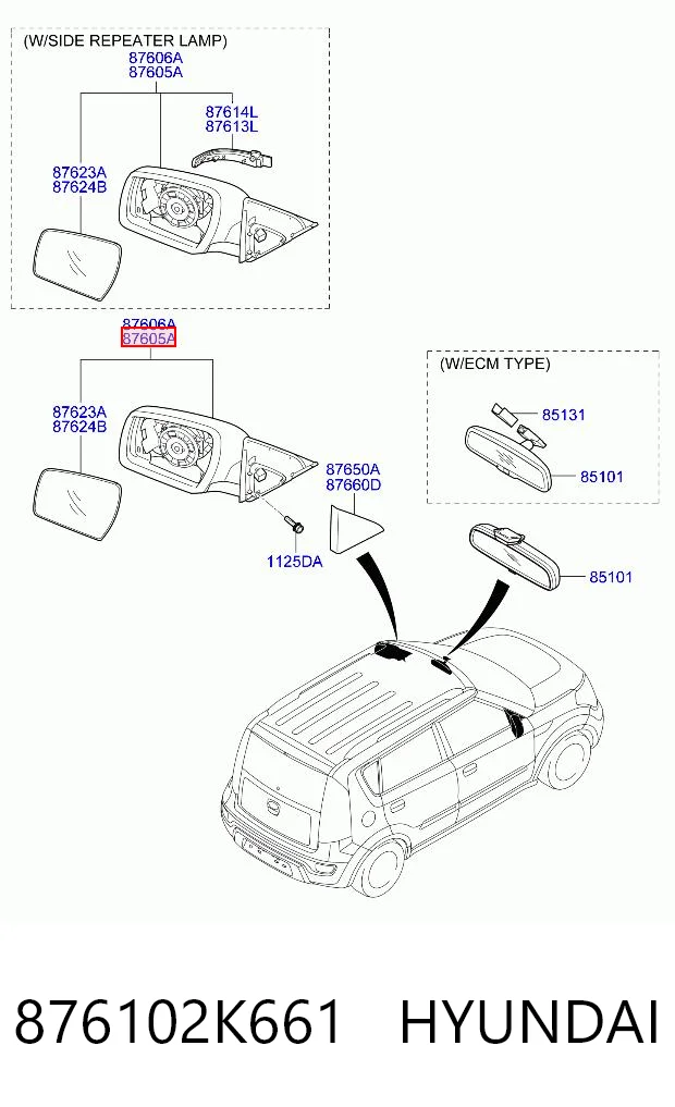 876102K661 Hyundai/Kia