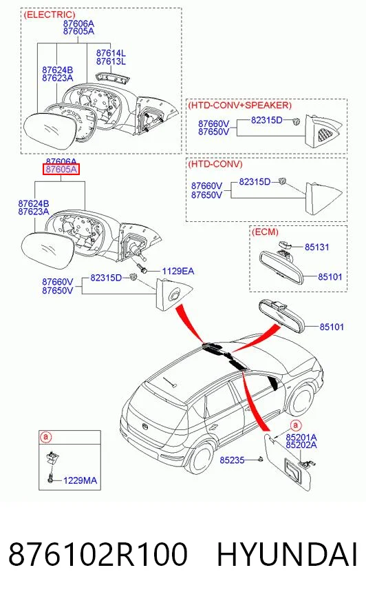 876102R100 Hyundai/Kia