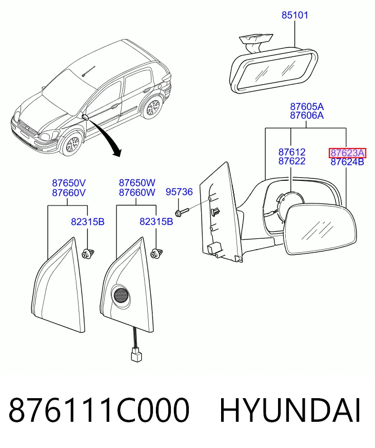 876111C000 Hyundai/Kia