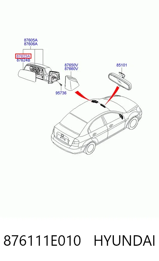 876111E010 Hyundai/Kia