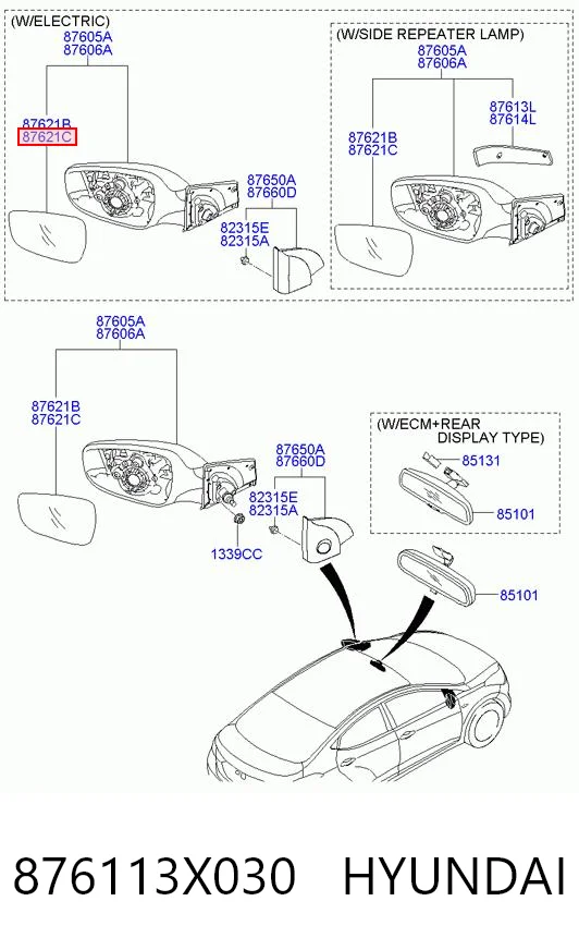 876113X030 Hyundai/Kia
