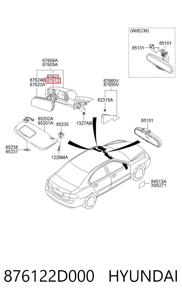 876122D000 Hyundai/Kia