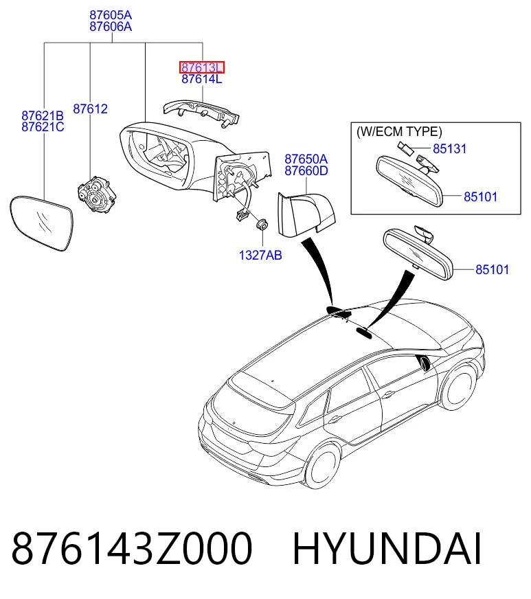 876143Z000 Hyundai/Kia Intermitente izquierdo