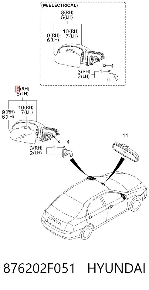 876202F051 Hyundai/Kia