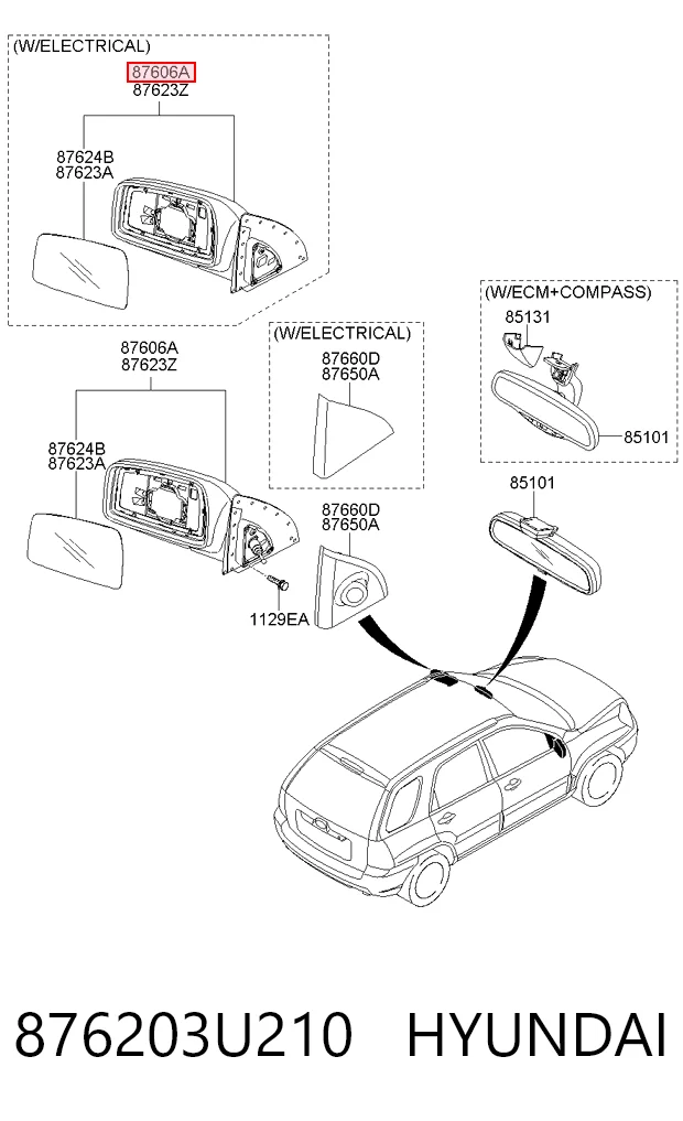 876203U210 Hyundai/Kia