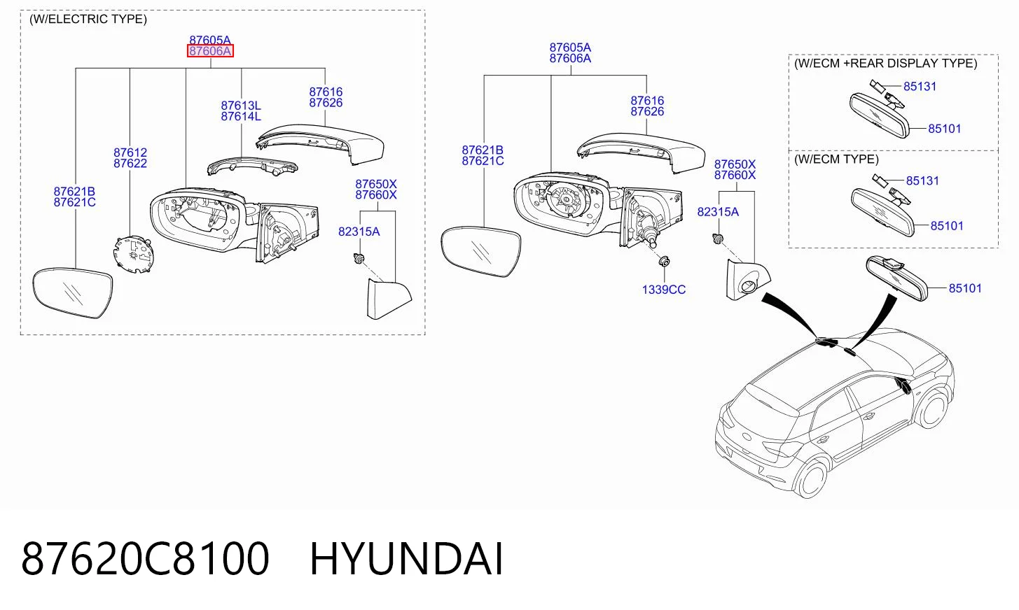 87620C8100 Hyundai/Kia