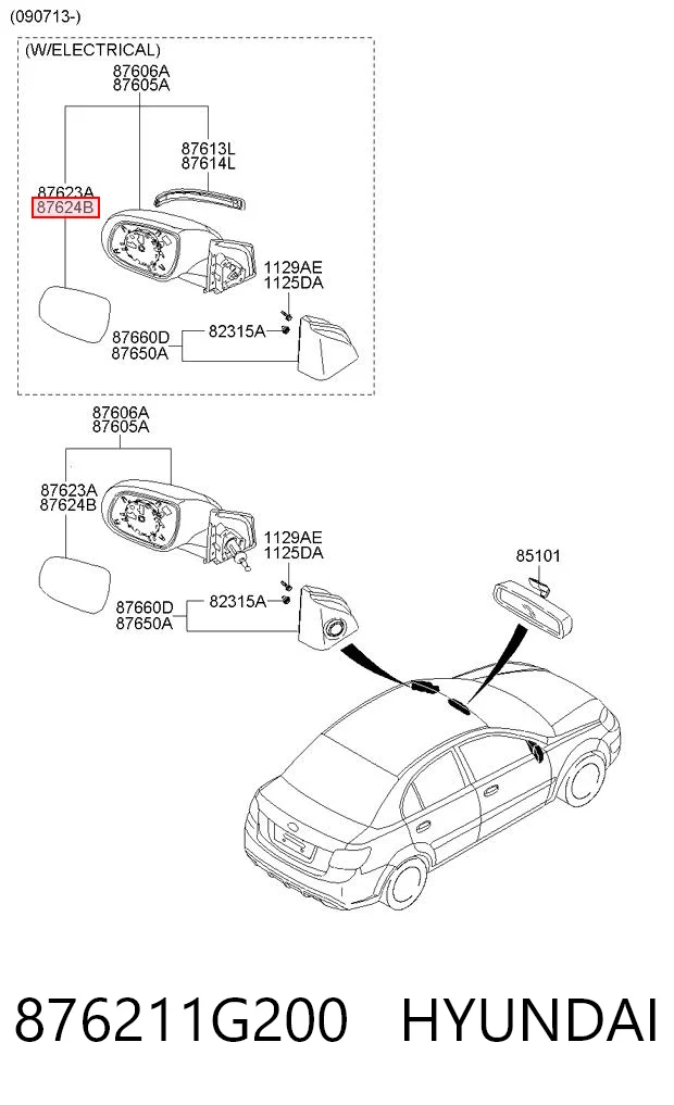 876211G200 Hyundai/Kia
