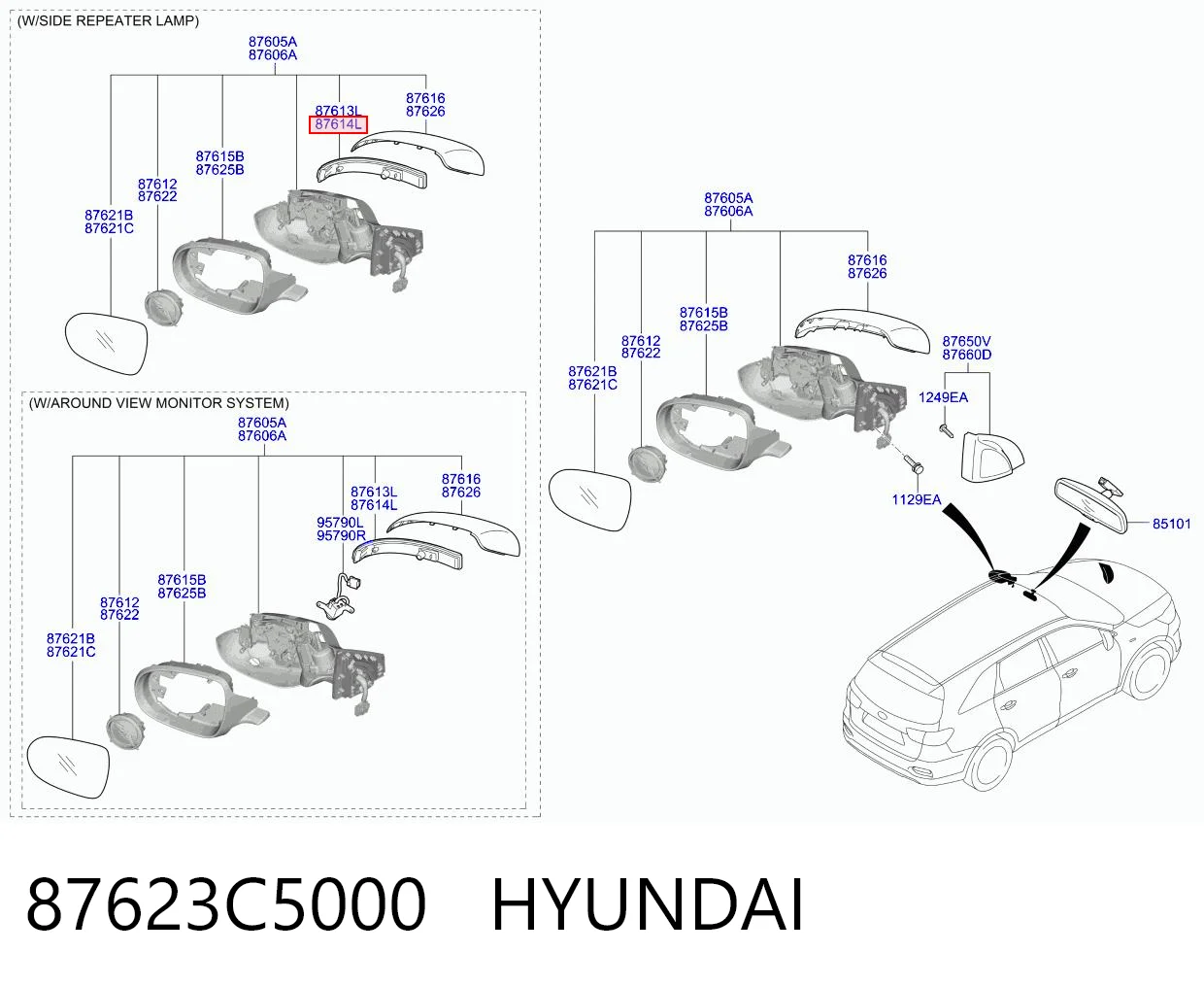 87623C5000 Hyundai/Kia
