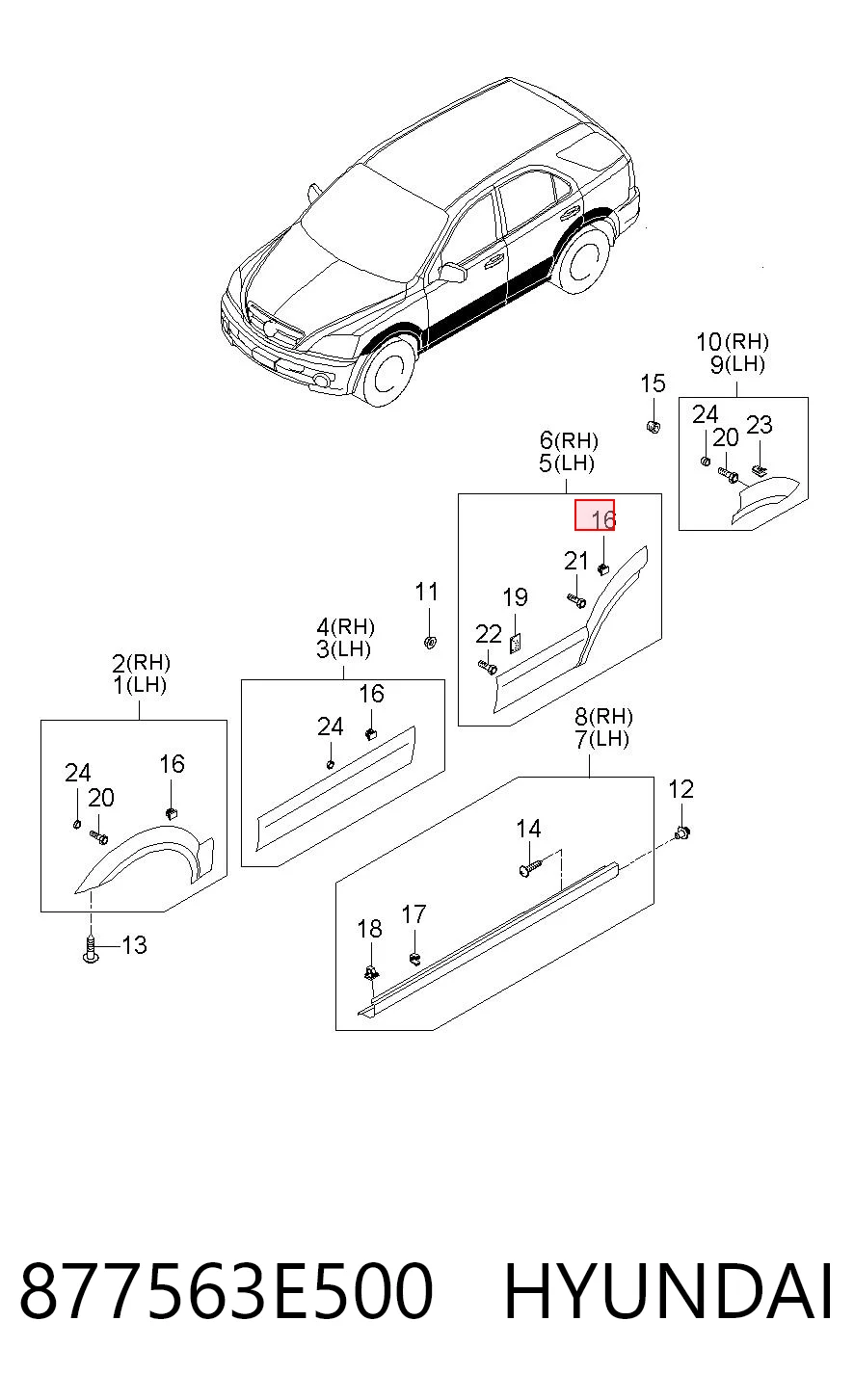 877563E500 Hyundai/Kia