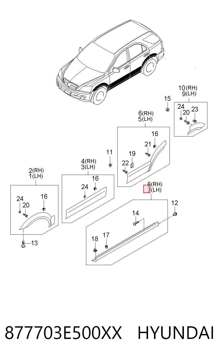 877703E500XX Hyundai/Kia