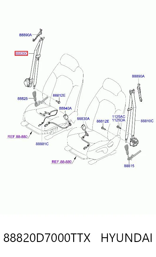 88820D7000TTX Hyundai/Kia