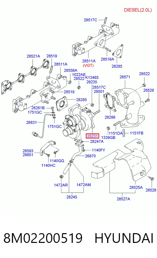 Turbo Hyundai Santa Fe I (SM)