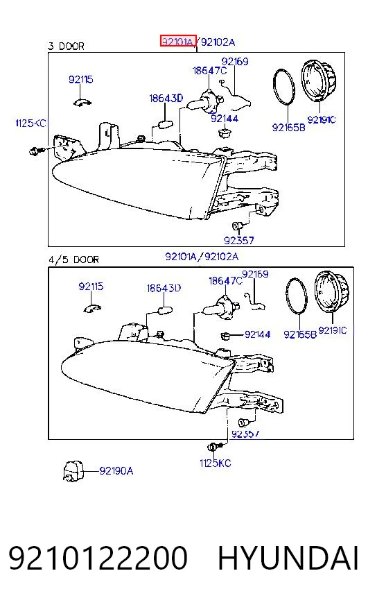 9210122200 Hyundai/Kia