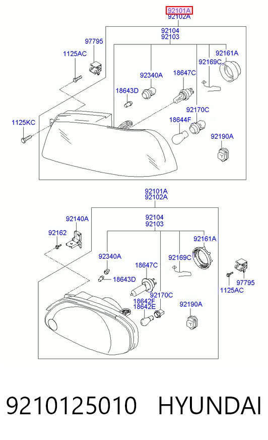  Faro izquierdo Hyundai Accent 2