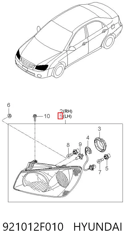 Faros para KIA Sportage II JE