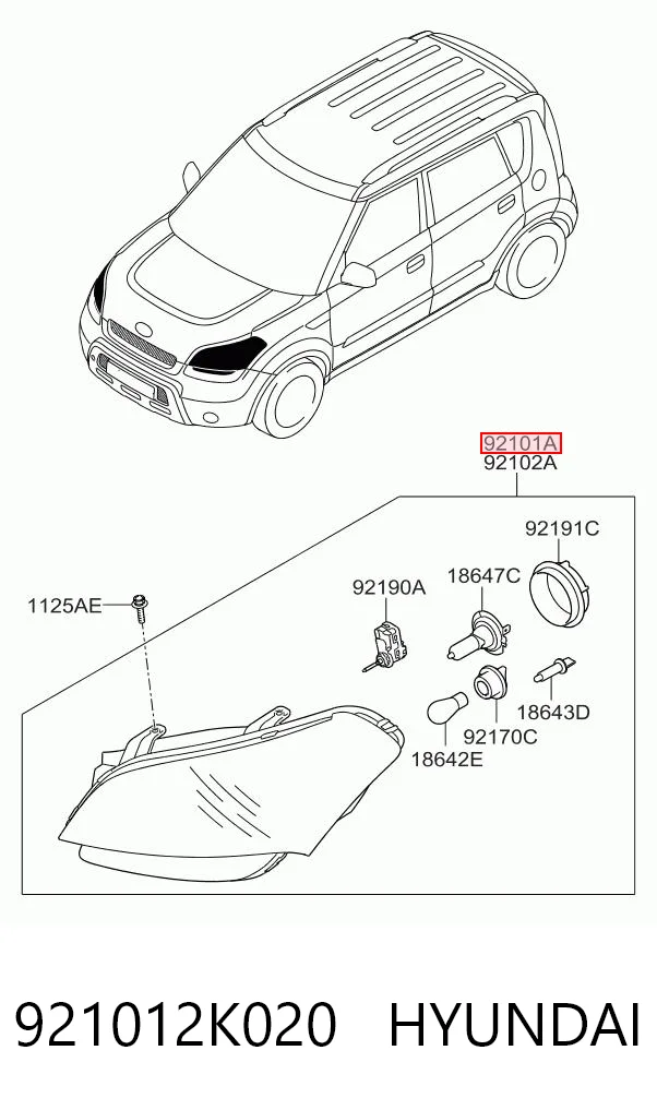 921012K020 Hyundai/Kia