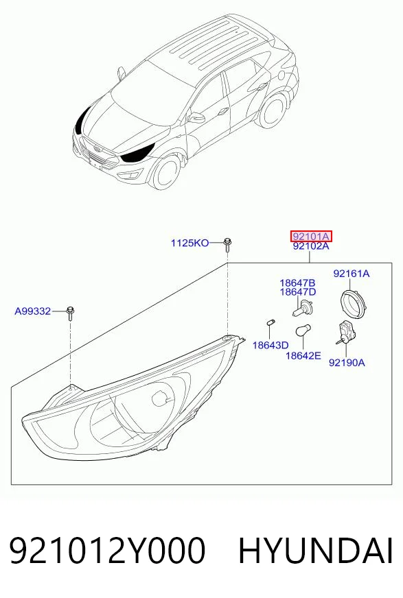 921012Y000 Hyundai/Kia