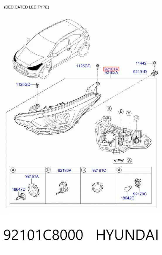 92101C8000 Hyundai/Kia