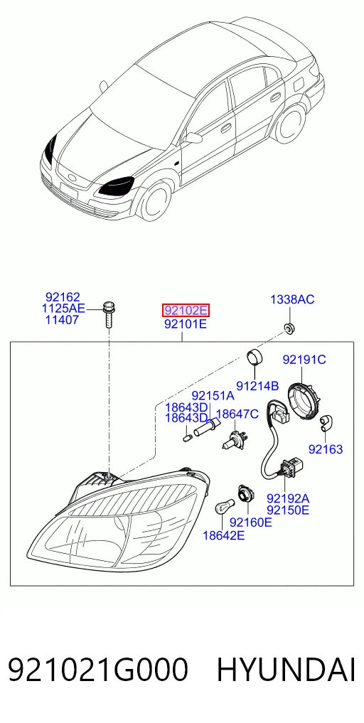 Comprar Faro derecho KIA Rio II JB