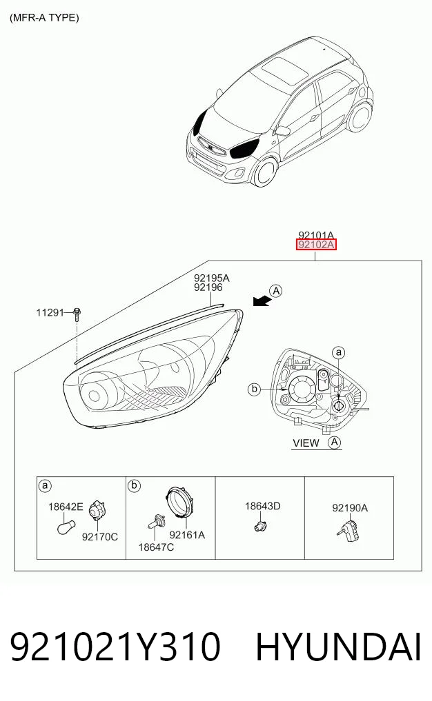 921021Y310 Hyundai/Kia