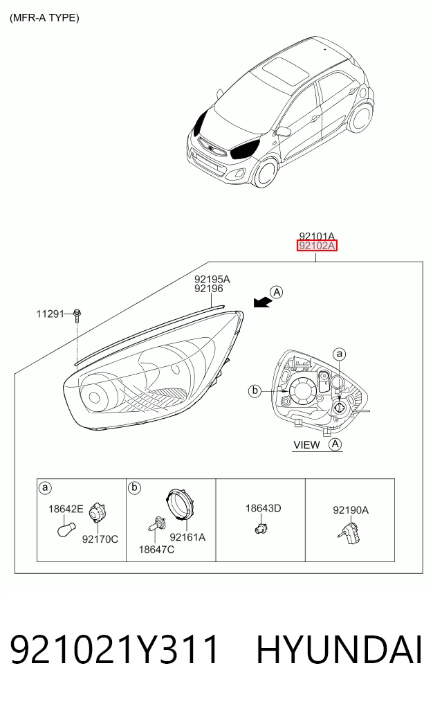 921021Y311 Hyundai/Kia