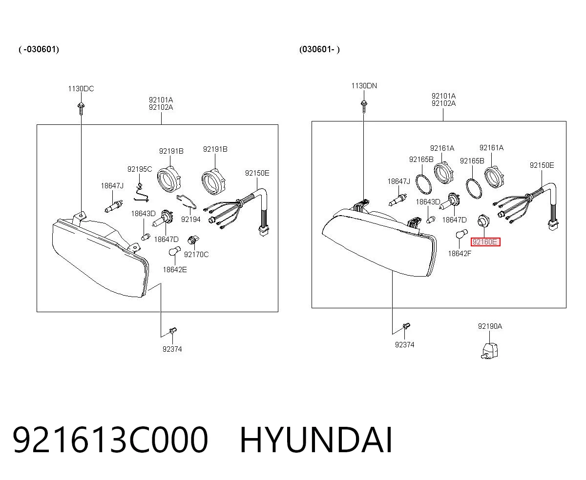 921613C000 Hyundai/Kia