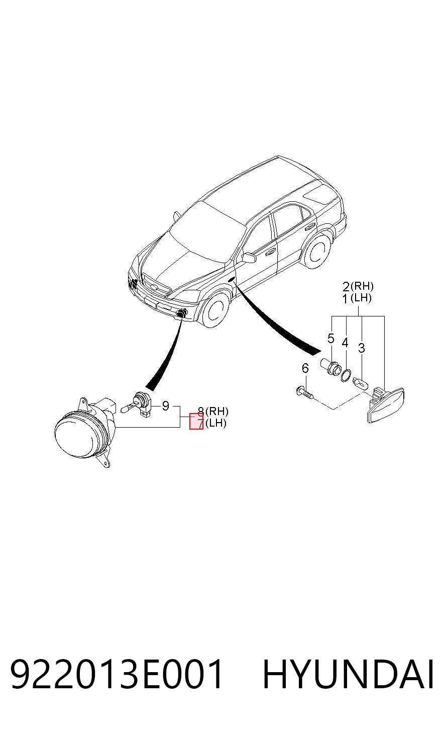 922013E001 Hyundai/Kia