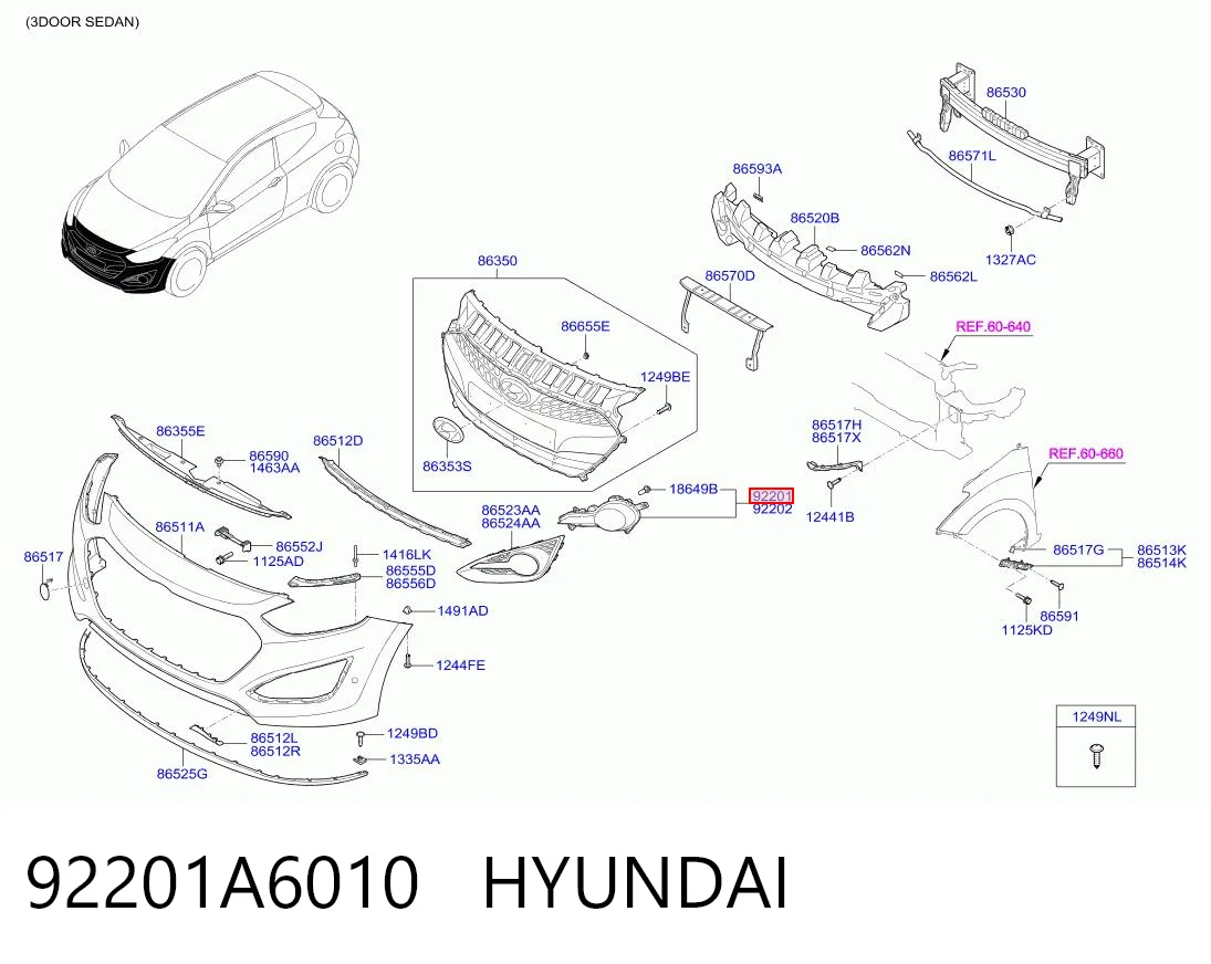 92201A6010 Hyundai/Kia