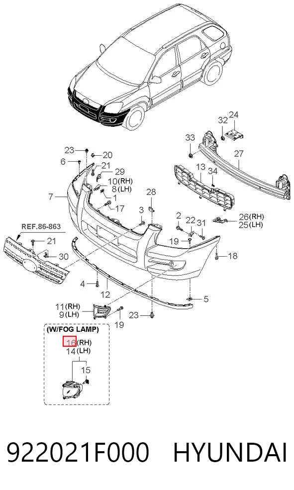 922021F000 Hyundai/Kia