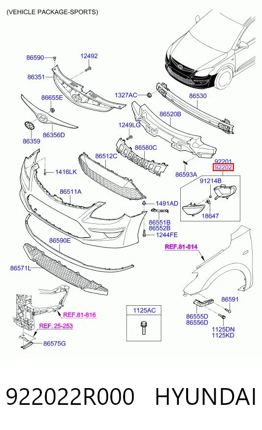 922022R000 Hyundai/Kia