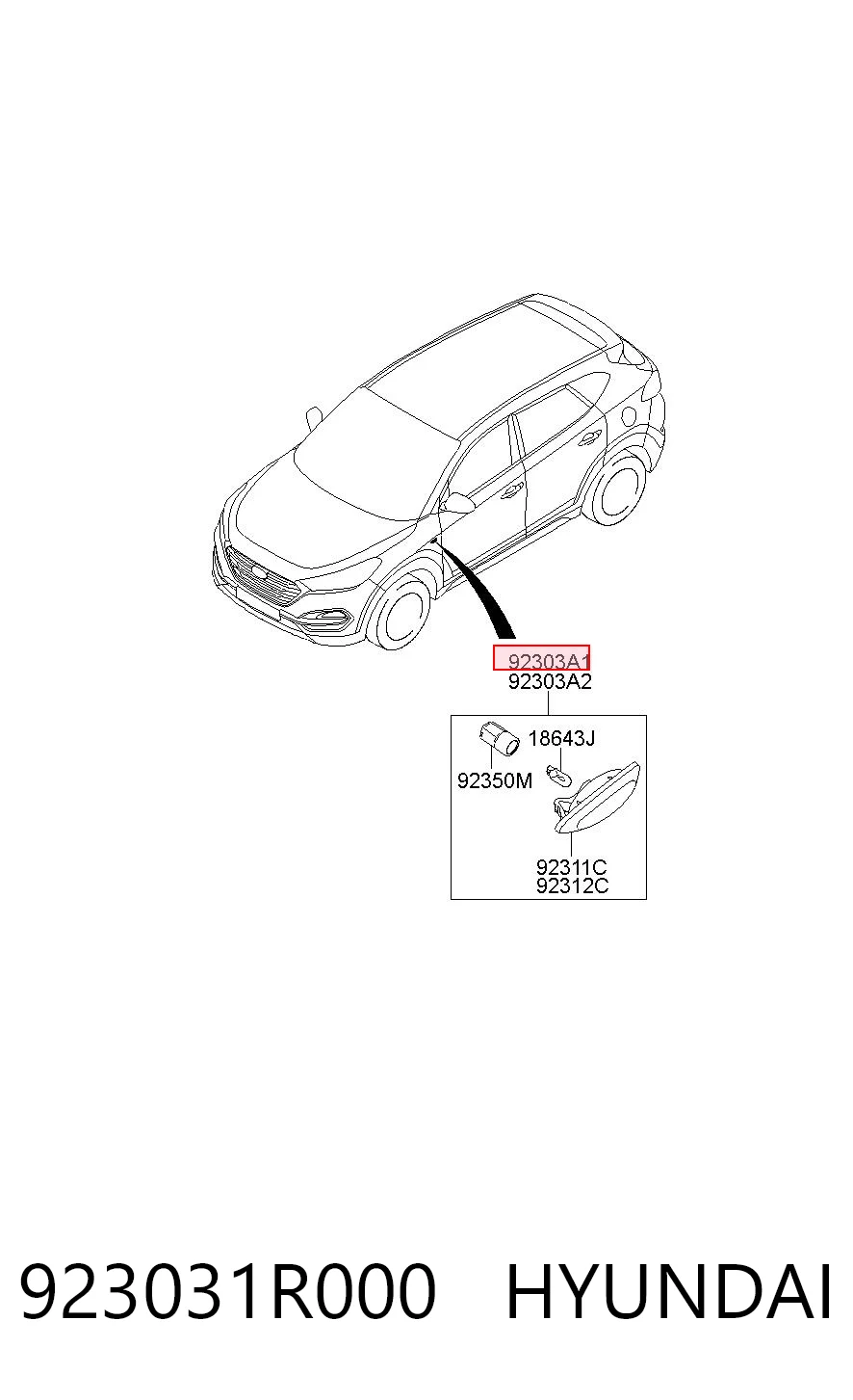 923031R000 Hyundai/Kia