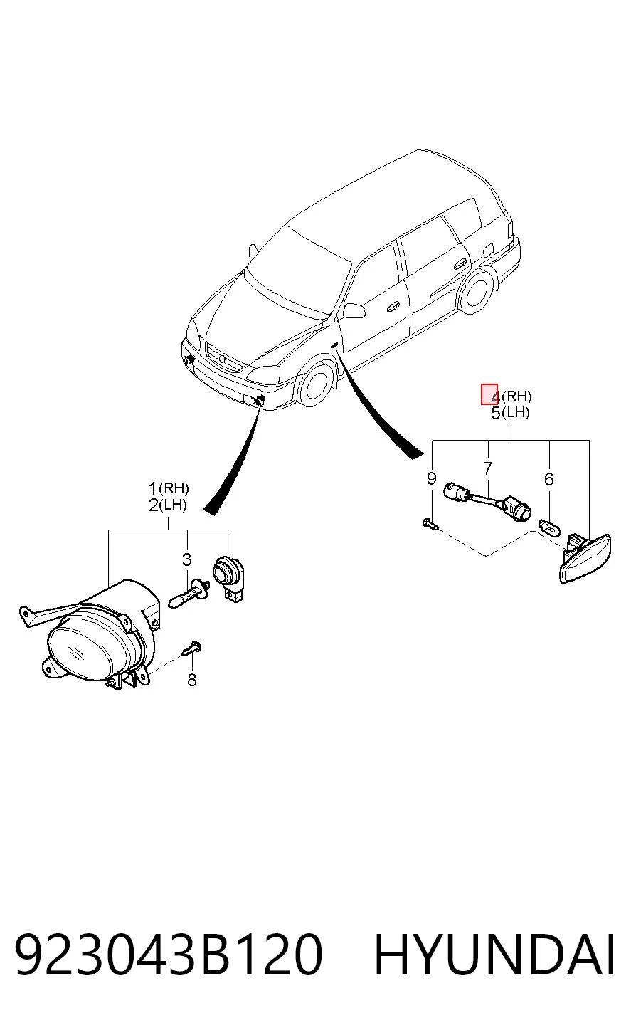 923043B120 Hyundai/Kia
