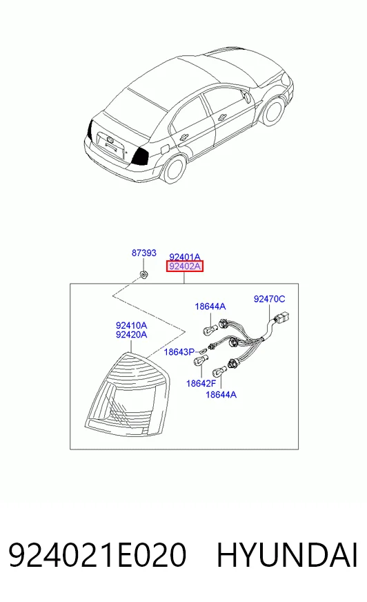 Comprar Piloto trasero derecho Hyundai Accent III MC