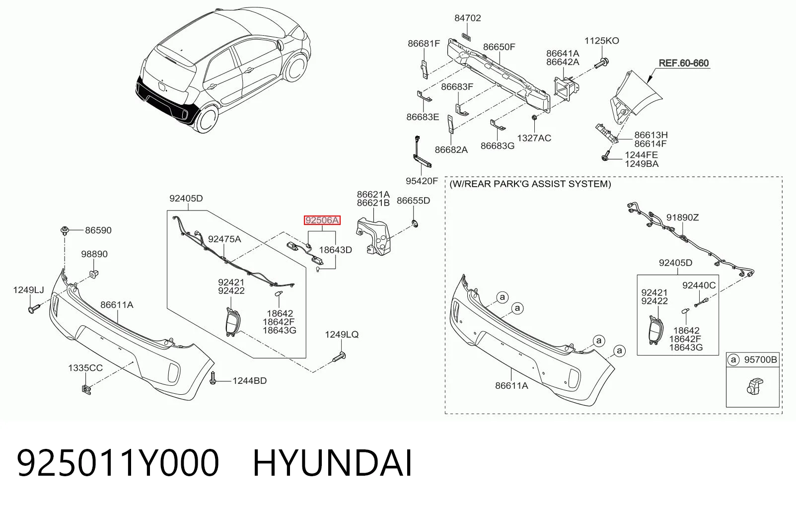 Comprar Luz de matrícula trasera KIA Picanto II TA a bajo precio