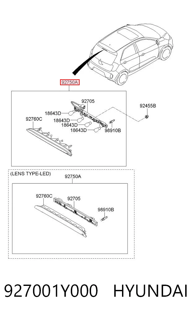 927001Y000 Hyundai/Kia