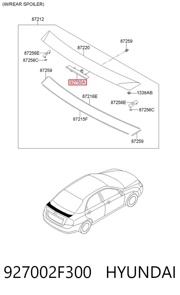 Comprar Luz de freno trasera adicional KIA Cerato  TD a bajo precio