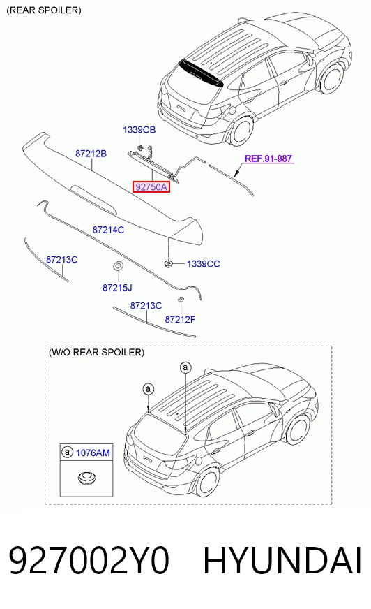 Luz central de freno para Hyundai Tucson II TM