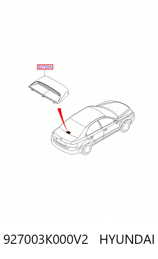 Comprar Luz de freno trasera adicional Hyundai Sonata V NF a bajo precio