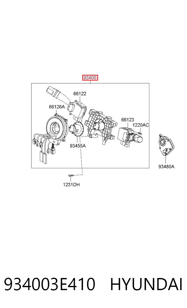 Conmutador columna dirección para KIA Sorento JC