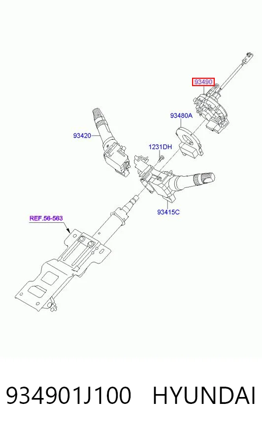 934901J100 Hyundai/Kia