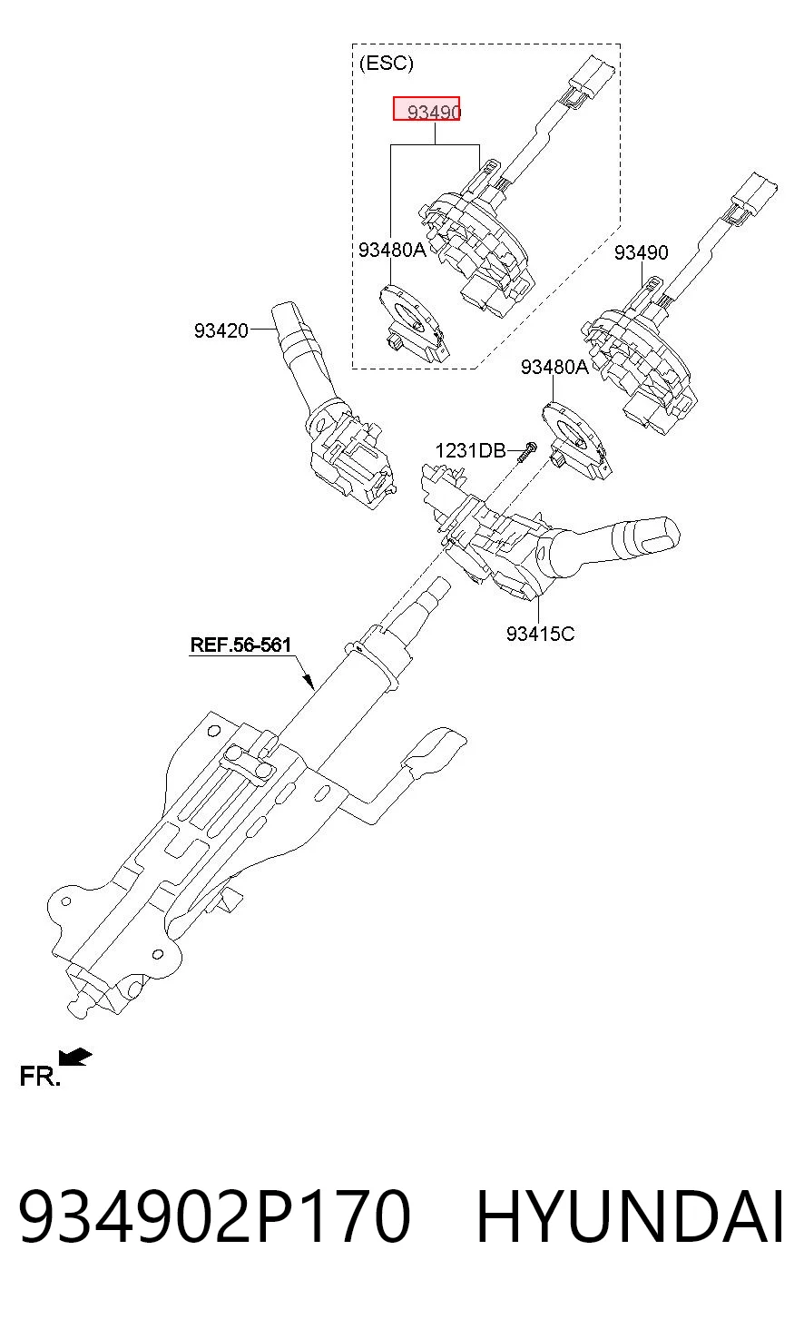 934902P170 Hyundai/Kia