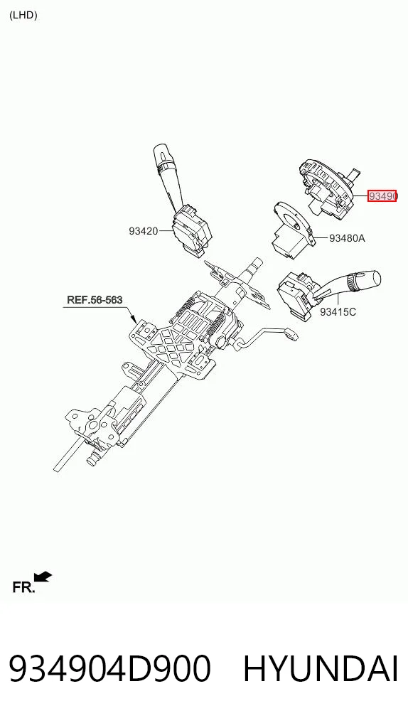 934904D900 Hyundai/Kia