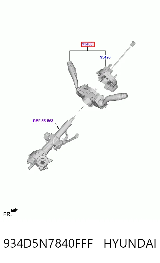 Comprar Conmutador de la columna de dirección completo Hyundai Tucson IV NX4E a bajo precio