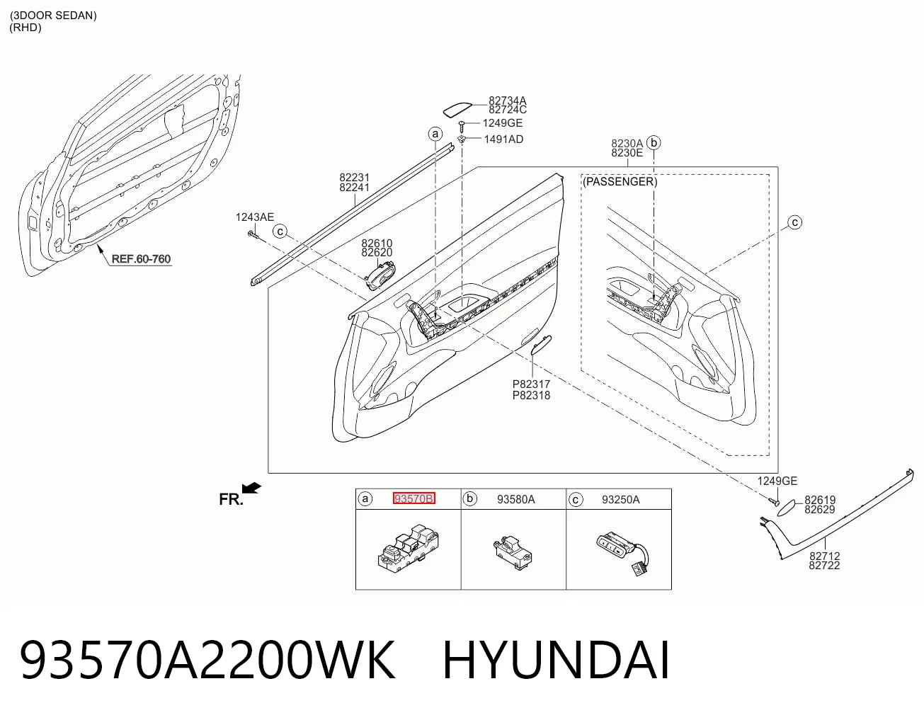 93570A2200WK Hyundai/Kia