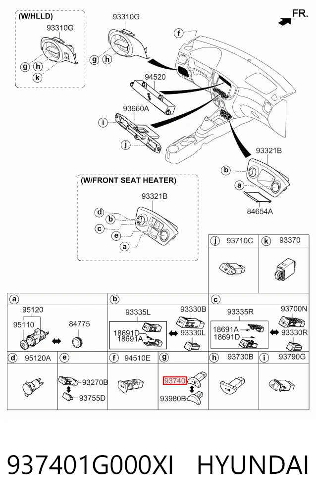 937401G000XI Hyundai/Kia