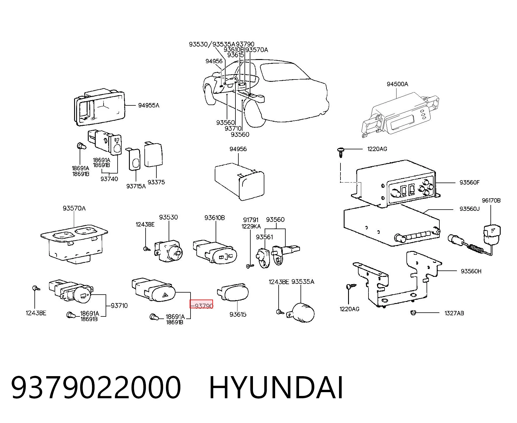 Comprar Botón de emergencia Hyundai Accent X-3 a bajo precio